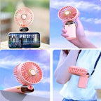 Powerful Foldable Portable Fan with Digital Display