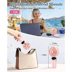 Powerful Foldable Portable Fan with Digital Display
