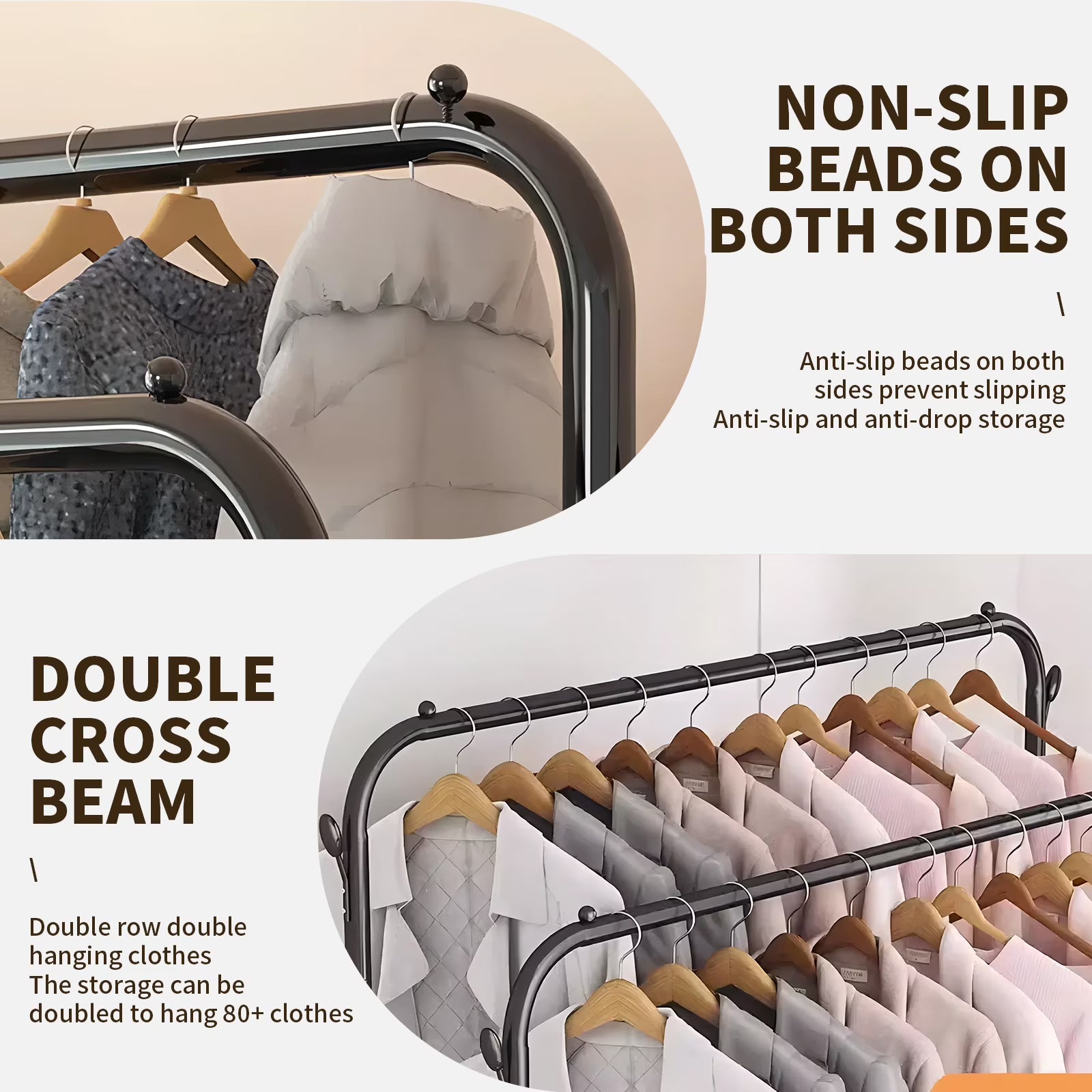 2-in-1 Portable Wardrobe for Organizing Clothes and Shoes