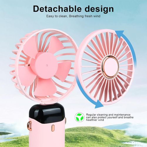 Powerful Foldable Portable Fan with Digital Display