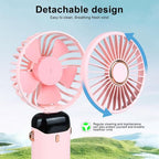 Powerful Foldable Portable Fan with Digital Display