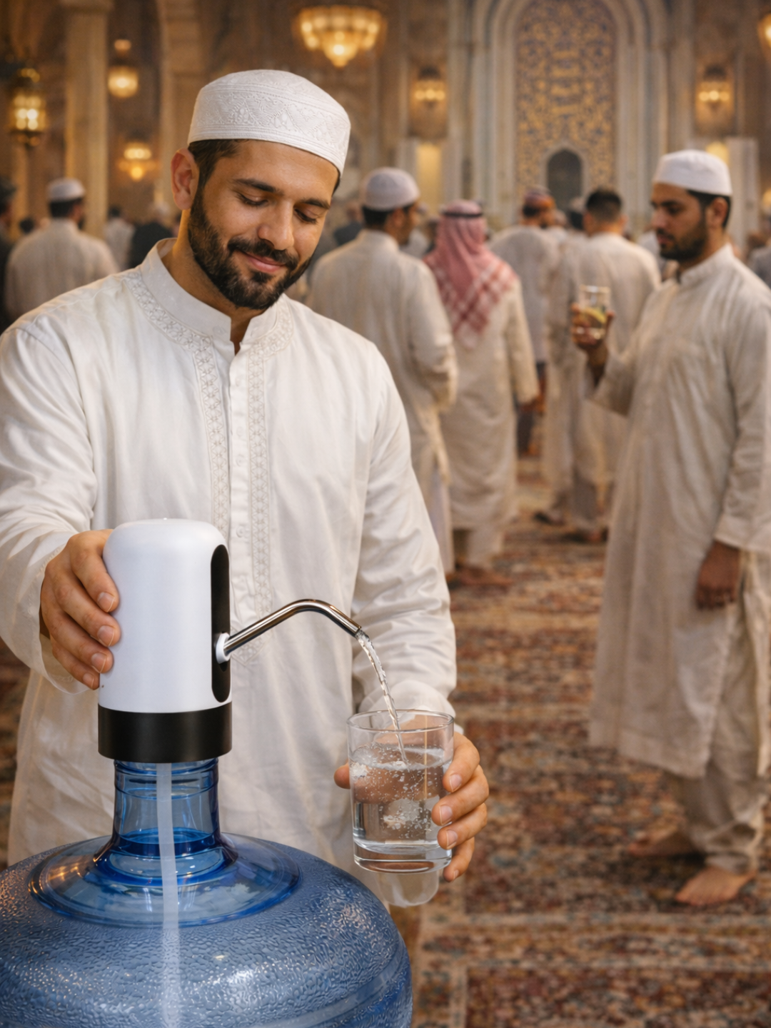 مضخة مياه كهربائية ذكية قابلة للشحن
